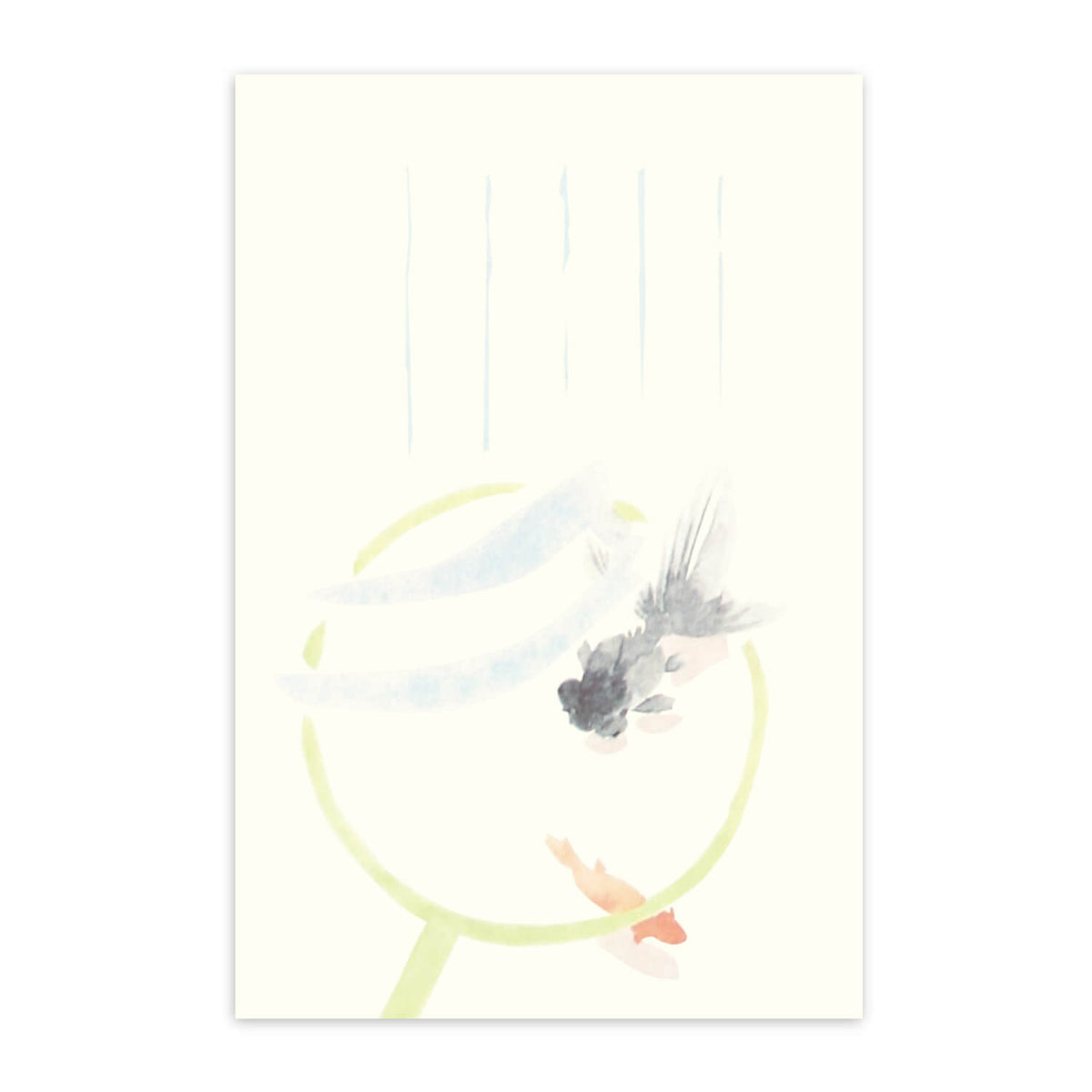 めでたや】季節の絵はがき 夏 金魚すくい – めでたやオンラインショップ
