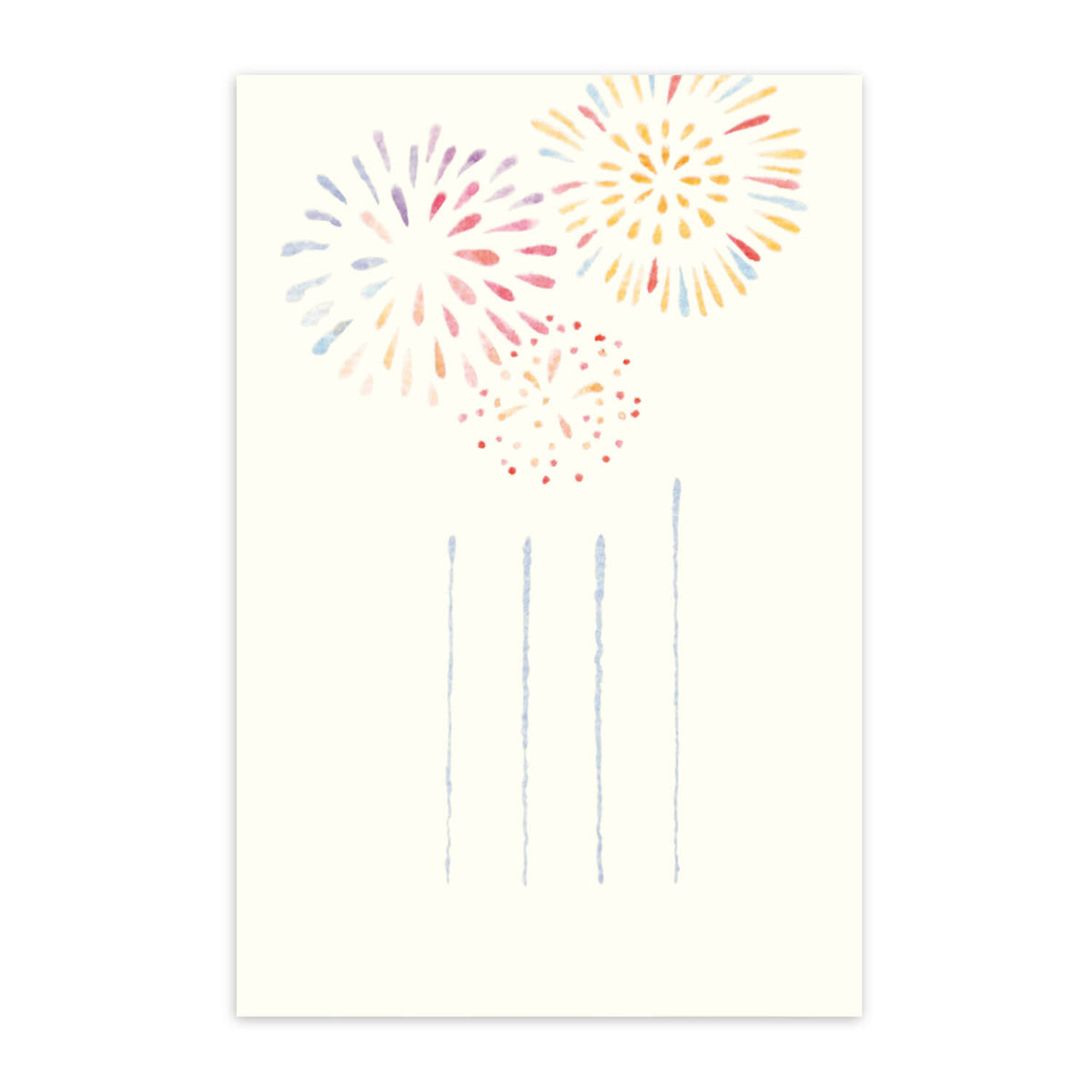 めでたや】季節の絵はがき 夏 花火 – めでたやオンラインショップ