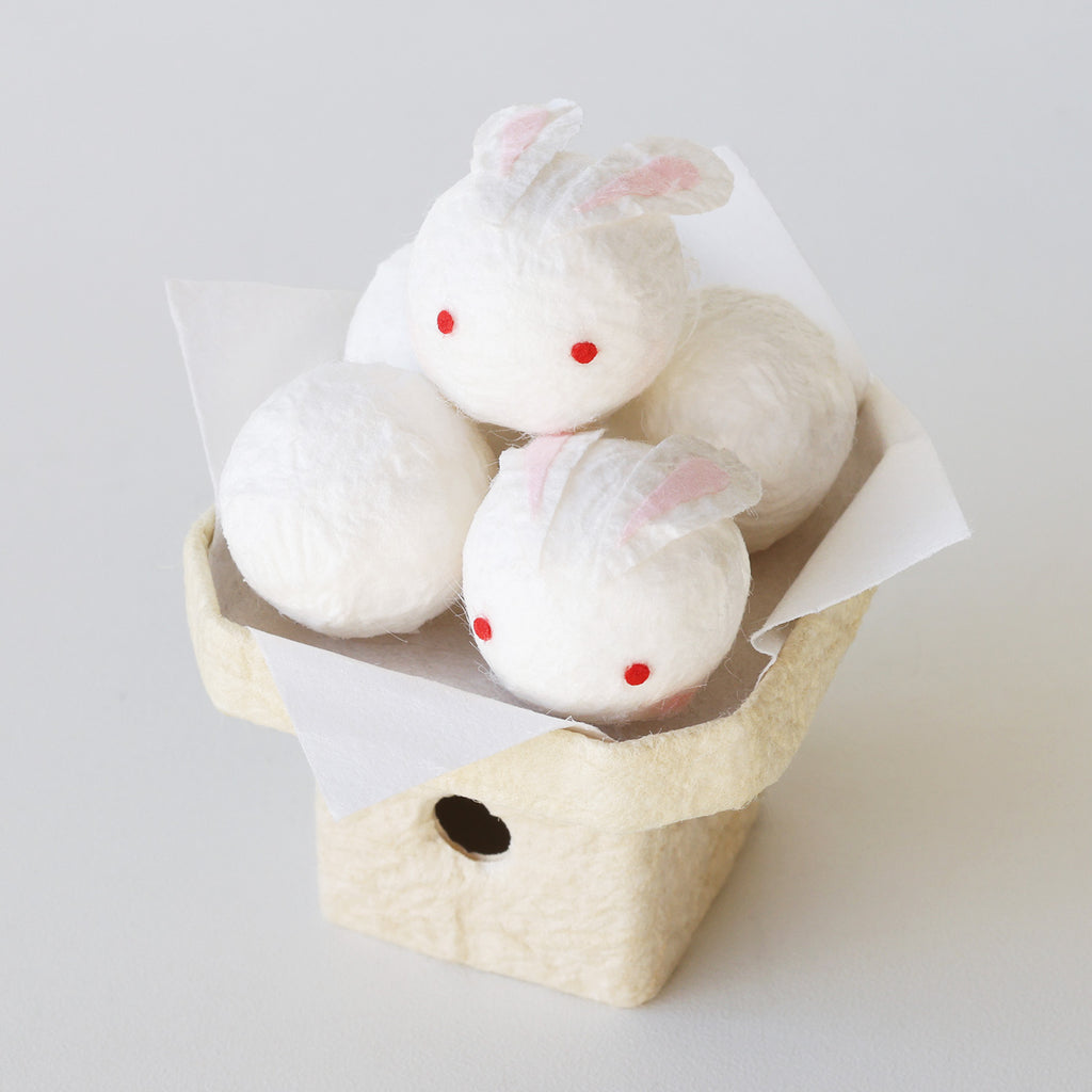 うさぎだんご｜ミニチュアサイズの和紙のお月見団子