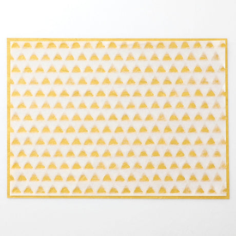 PLACE MAT<br>手漉き三角 × 金  2枚