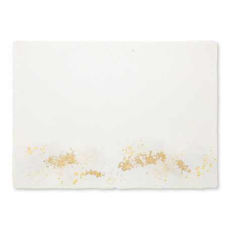 PLACE MAT 石州和紙　生成１｜和紙 プレースマット｜金銀砂子｜お正月・お祝いのテーブルコーディネート