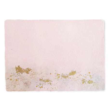 PLACE MAT 石州和紙　薄紅１｜和紙 プレースマット｜金銀砂子