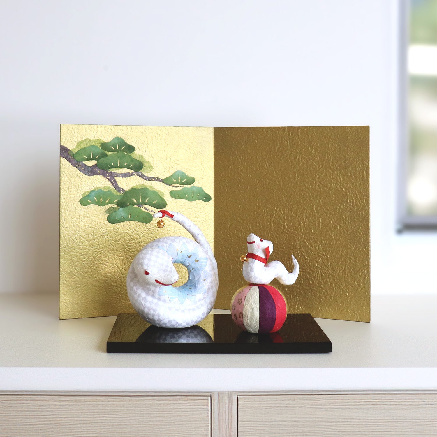 めでたや】ちぎり絵 屏風 松の緑 – めでたやオンラインショップ