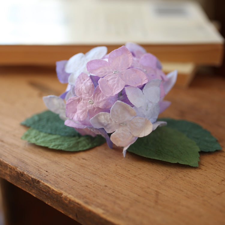 和紙の紫陽花