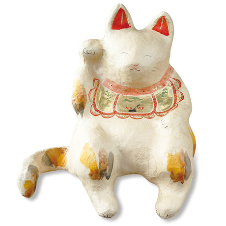 張り子 おおらか招き猫 大