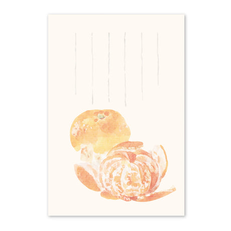 季節の絵はがき　冬　おみかん