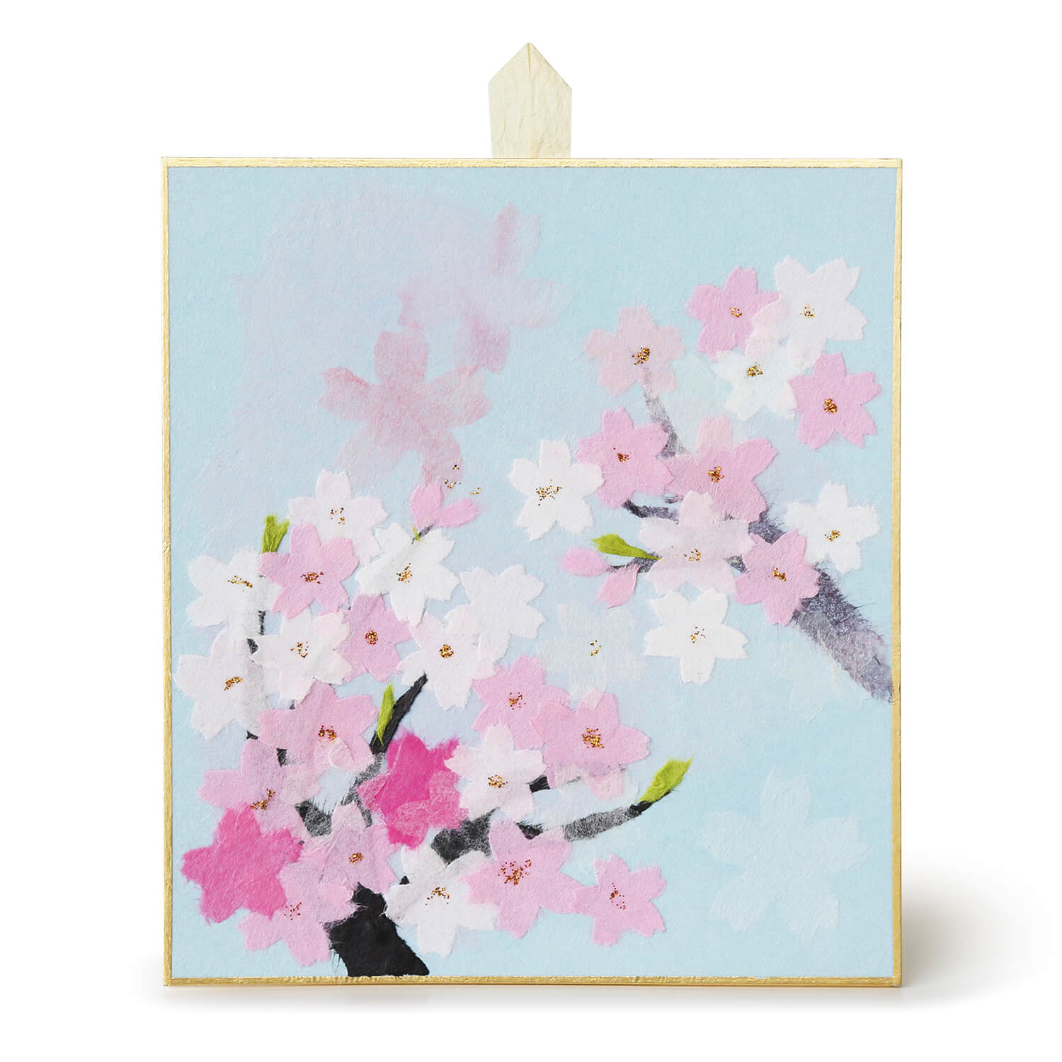 季節のちぎり絵12枚と額1枚