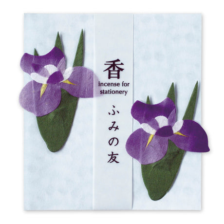 かほりふみの友　花菖蒲｜和紙の文香