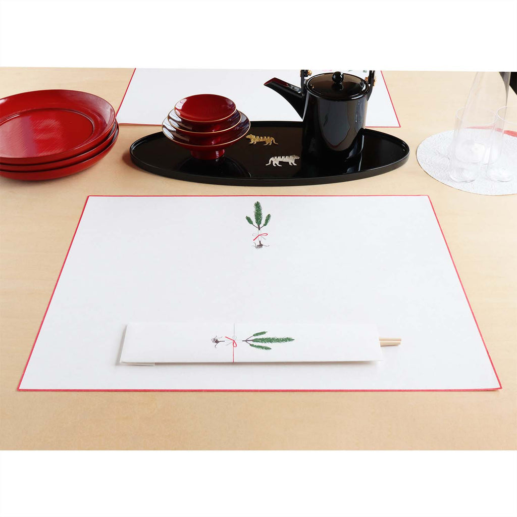 めでたや　祝い松 箸包み　テーブル使用イメージ