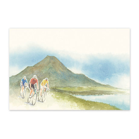 季節の絵はがき　夏　夏の富士山　山中湖