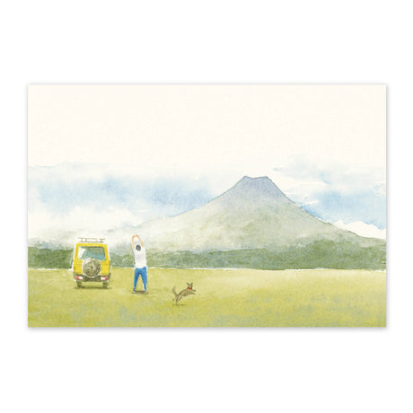 季節の絵はがき　夏　夏の休息