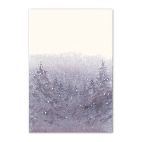 季節の絵はがき　冬　雪